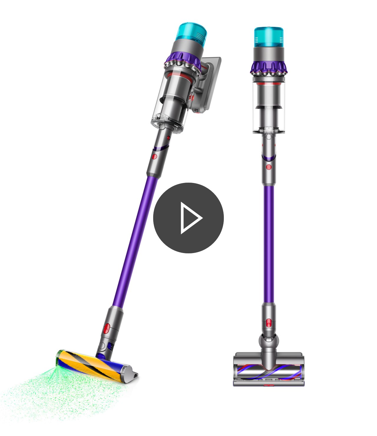 2대의 다이슨 Gen5디텍트 무선 청소기 