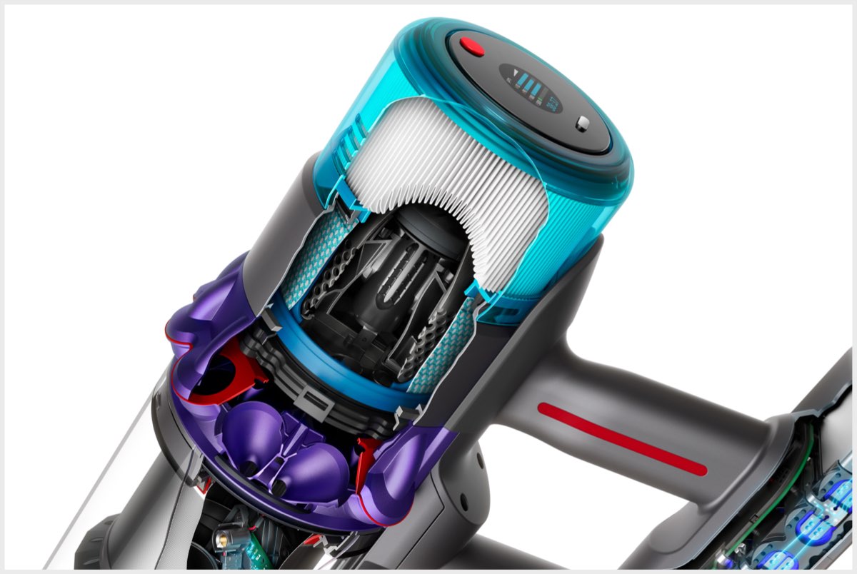 헤파 필터레이션 시스템의 단면도.