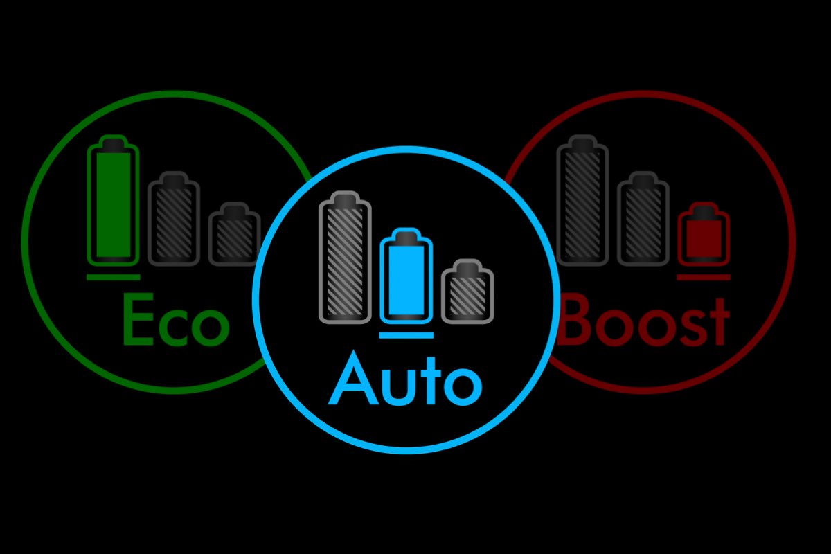 3가지 청소 모드 그래픽.
